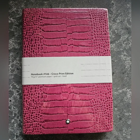 Pink Crocodile Embossed Notebook - Picture 3 of 6